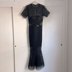 Self-Portrait cut-out mermaid style dress. NWT